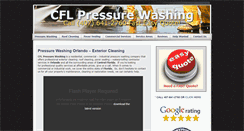 Desktop Screenshot of cflpressurewashing.com
